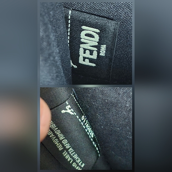 Fendi Black Saffiano Leather Small Studded Monster Demi Jour Shoulder Bag - Picture 15 of 16